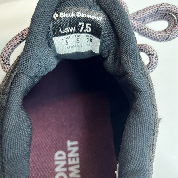 Black Diamond Women's Mission LT Approach Trail Running Anthracite/Wisteria 7.5 - Picture 12 of 16